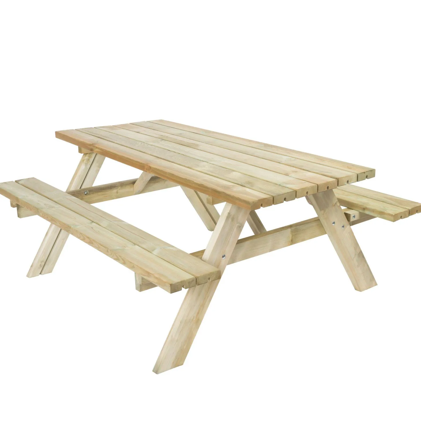 EKJU Table de pique-nique en Bois Elsa