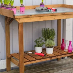 EKJU Table de Rempotage en Bois Edna