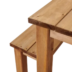 EKJU Table 200 x 78 cm avec Deux Bancs en Bois Eloise