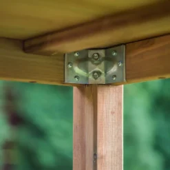 EKJU Table 200 x 78 cm avec Deux Bancs en Bois Eloise