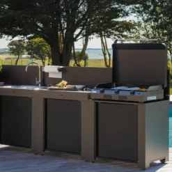 ENO Cuisine 3 modules avec évier, Classic Gris Cargo