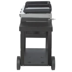 ENO Ensemble Plancha et Chariot Initial Gaz 65 en Acier Noir et Inox