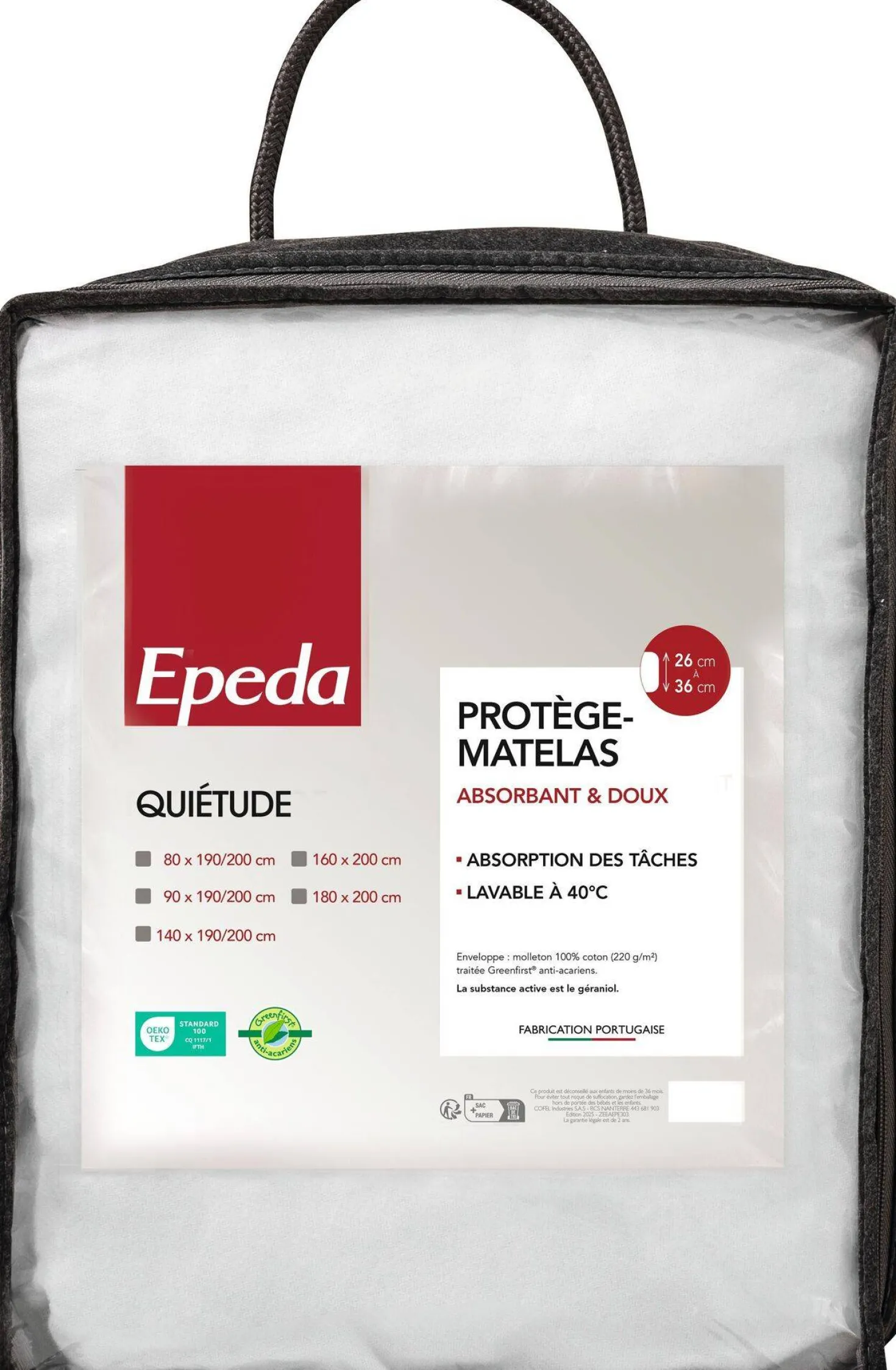 EPEDA Protège matelas Quiétude