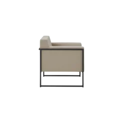 EREME Fauteuil Ruben en Acier et Tissu Recyclé