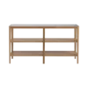 Etagère basse bois et verre Alice