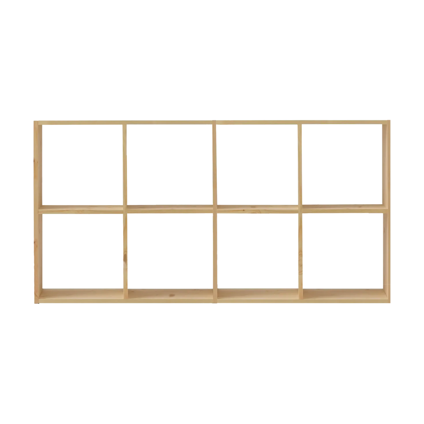 Etagère bois massif 8 cases Elio