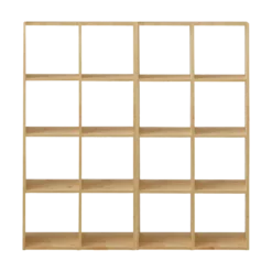 Etagère bois massif 16 cases Elio