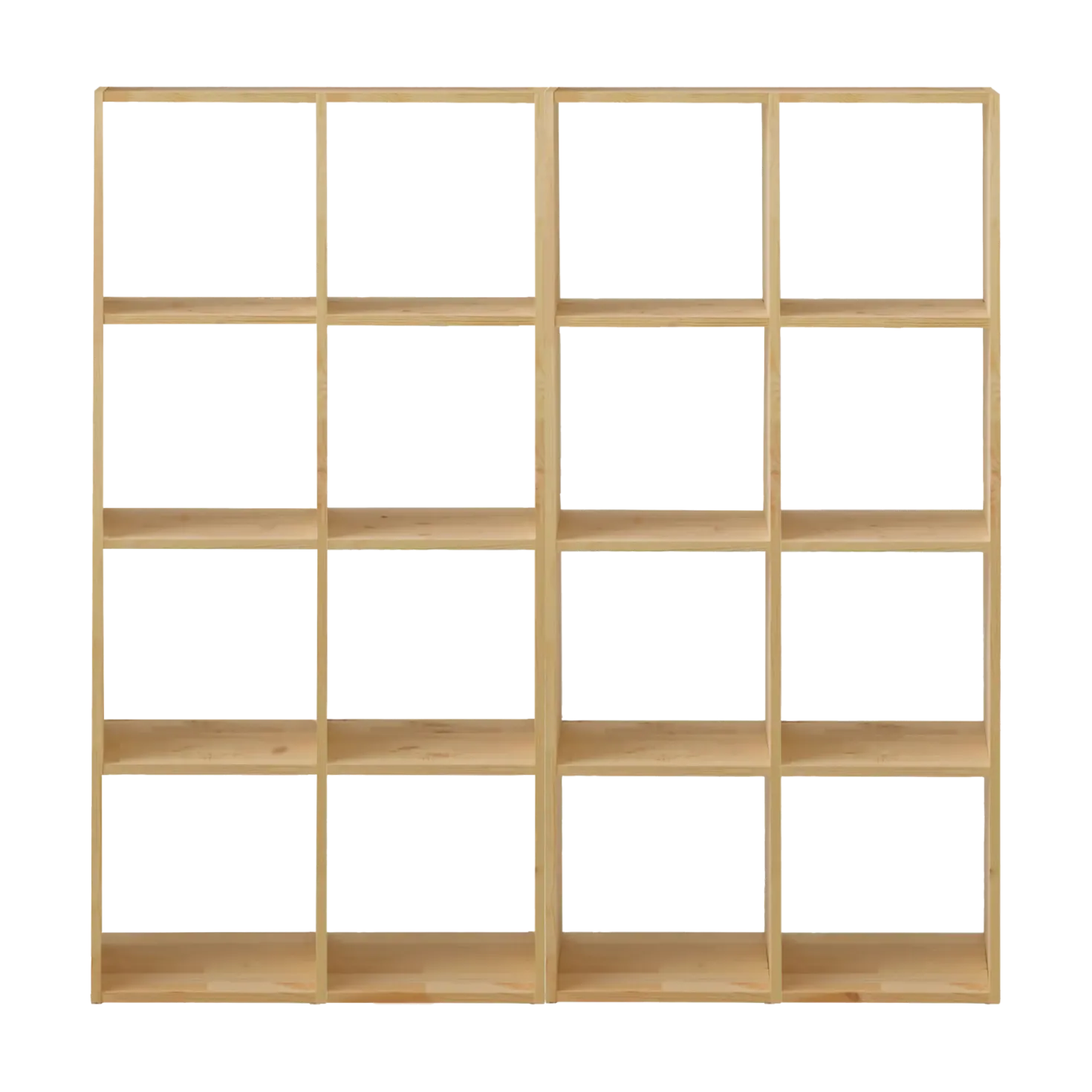 Etagère bois massif 16 cases Elio