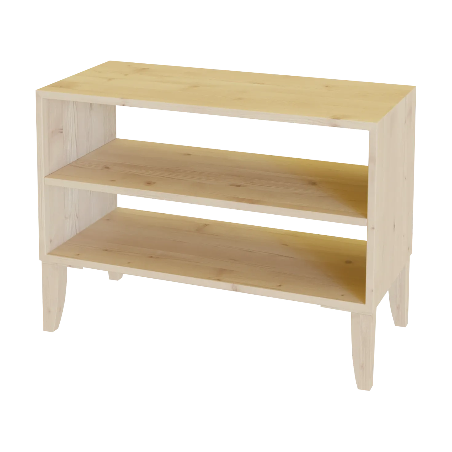 Etagère bois massif 2 cases horizontales Elio