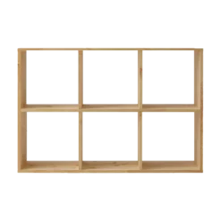 Etagère bois massif 2x3 cases Elio