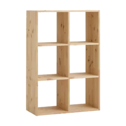 Etagère bois massif 2x3 cases Elio
