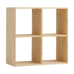 Etagère bois massif 2x2 cases Elio