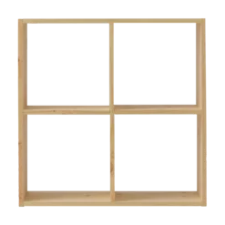 Etagère bois massif 2x2 cases Elio