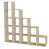 Etagère escalier bois massif grande version Elio