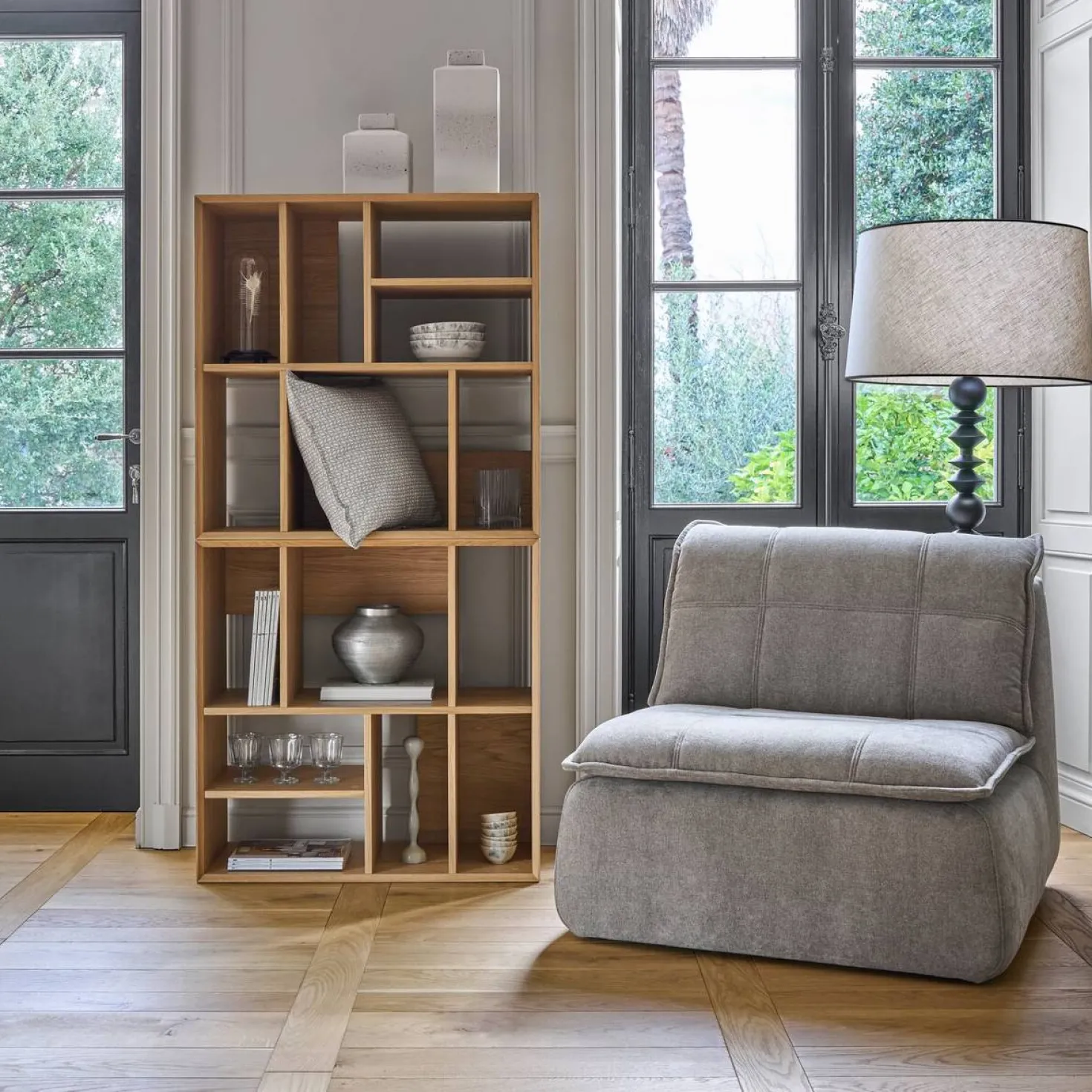 Etagère 2 modules bois Albane