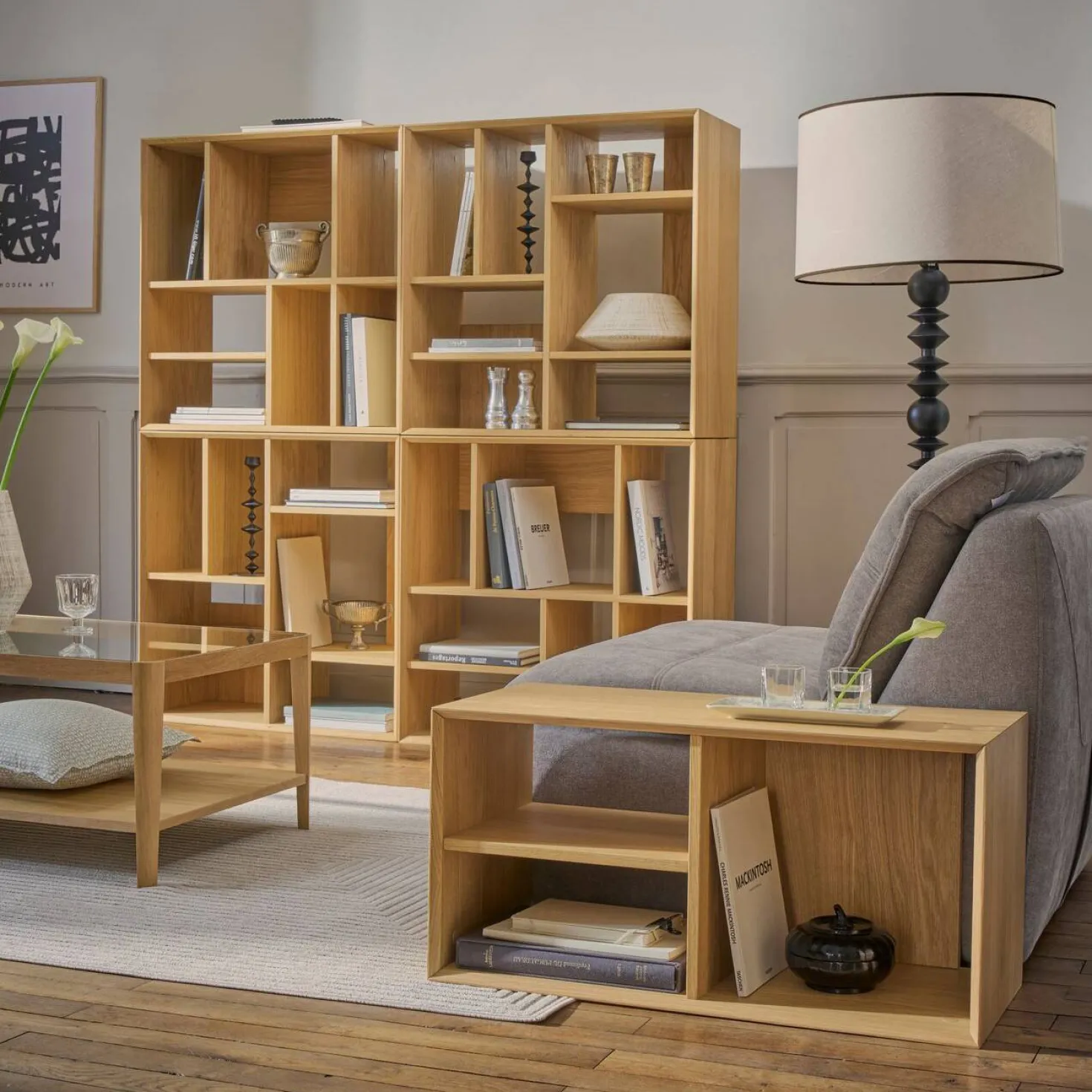 Etagère 4 modules bois Albane