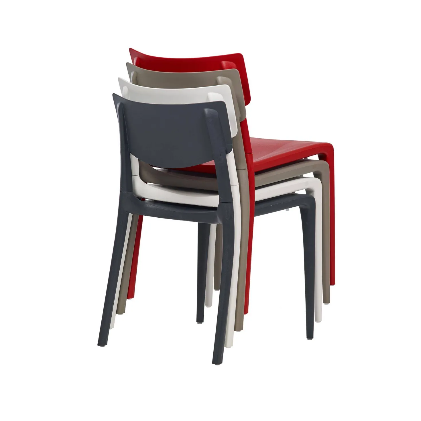 EZPELETA Lot de 2 Chaises Empilables Town