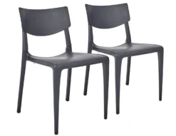 EZPELETA Lot de 2 Chaises Empilables Town