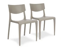 EZPELETA Lot de 2 Chaises Empilables Town