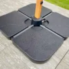 EZPELETA Lot de 4 Dalles à Remplir pour Parasol Flexo