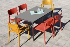EZPELETA Lot de 2 Fauteuils Empilables Town