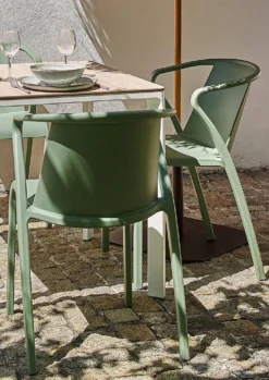 EZPELETA Lot de 2 Fauteuils Empilables Fado