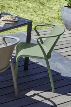 EZPELETA Lot de 2 Fauteuils Empilables Fado