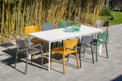 EZPELETA Lot de 2 Fauteuils Empilables Town
