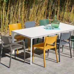 EZPELETA Lot de 2 Fauteuils Empilables Town