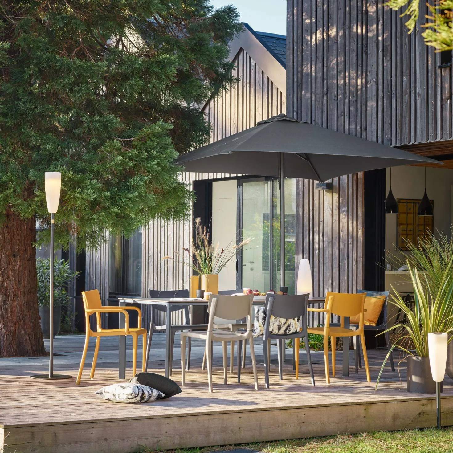 EZPELETA Parasol 250 x 250 cm Eolo en Aluminium