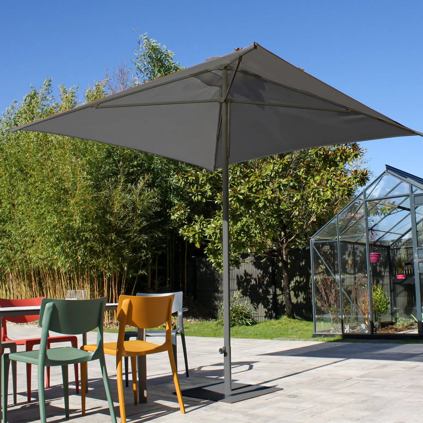 EZPELETA Parasol 250 x 250 cm Eolo en Aluminium