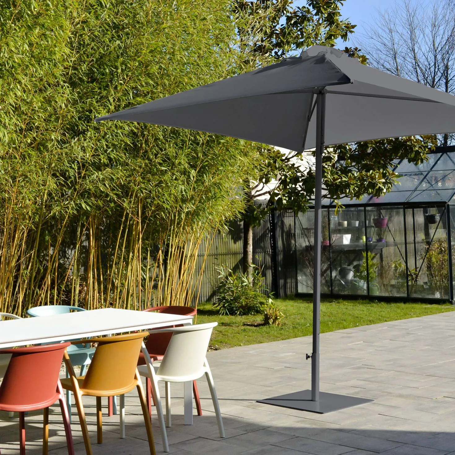 EZPELETA Parasol 250 x 250 cm Eolo en Aluminium