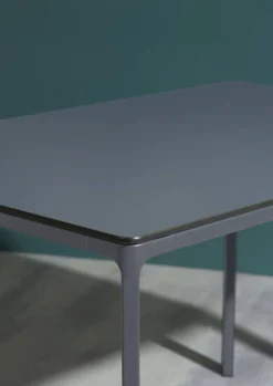 EZPELETA Table Rectangulaire 160 x 90 cm Meet en Aluminium
