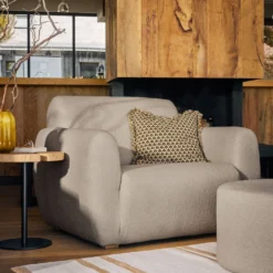 Fauteuil bouclette Ome