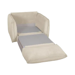 Fauteuil déplimousse velours côtelé Onyx