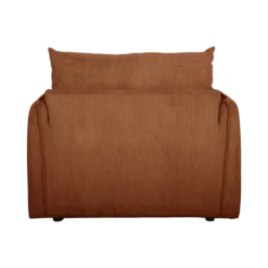 Fauteuil déplimousse velours côtelé Onyx