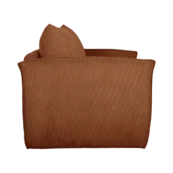 Fauteuil déplimousse velours côtelé Onyx