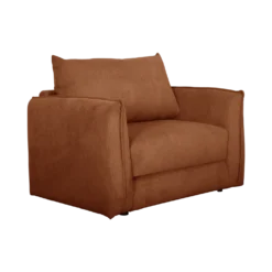 Fauteuil déplimousse velours côtelé Onyx