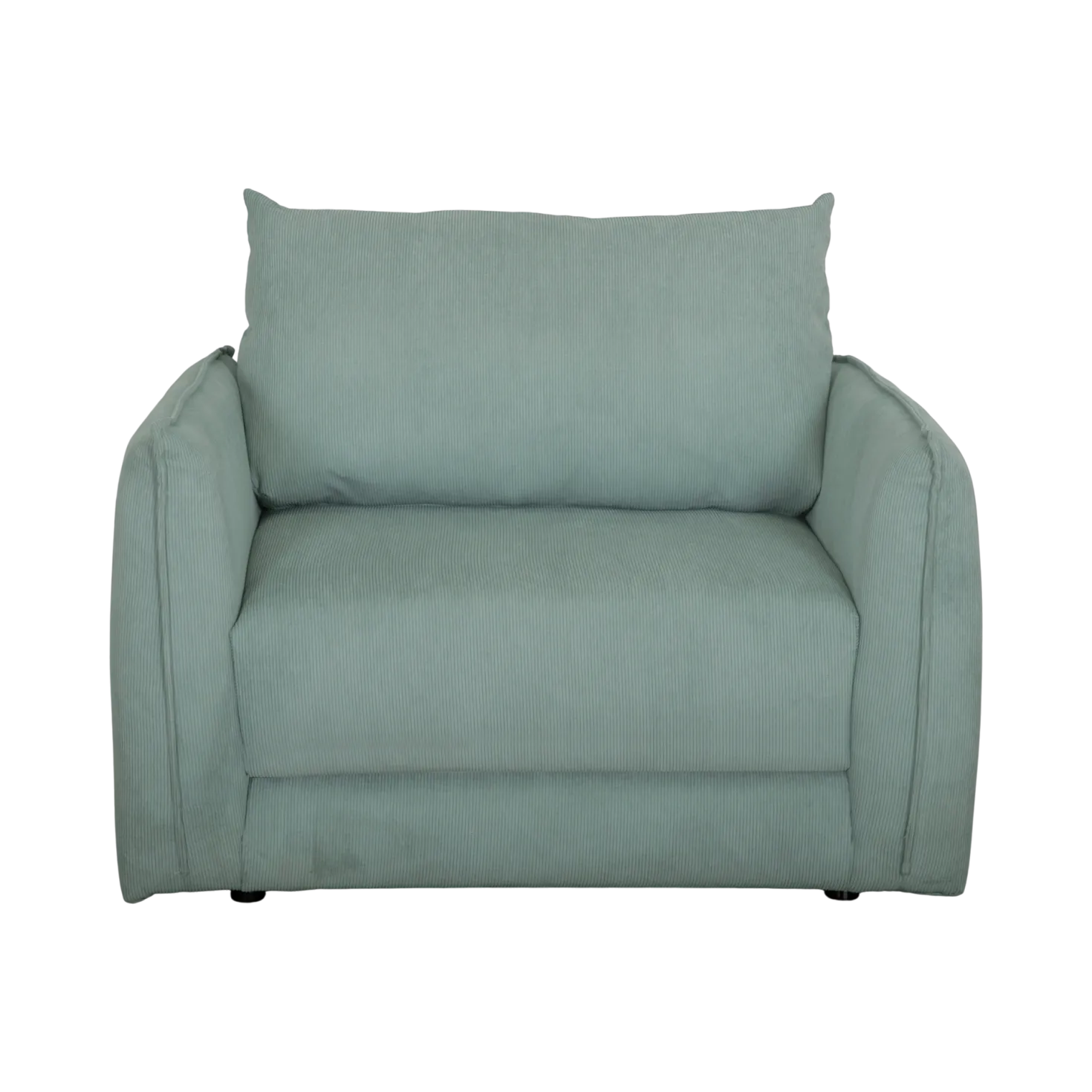 Fauteuil déplimousse velours côtelé Onyx