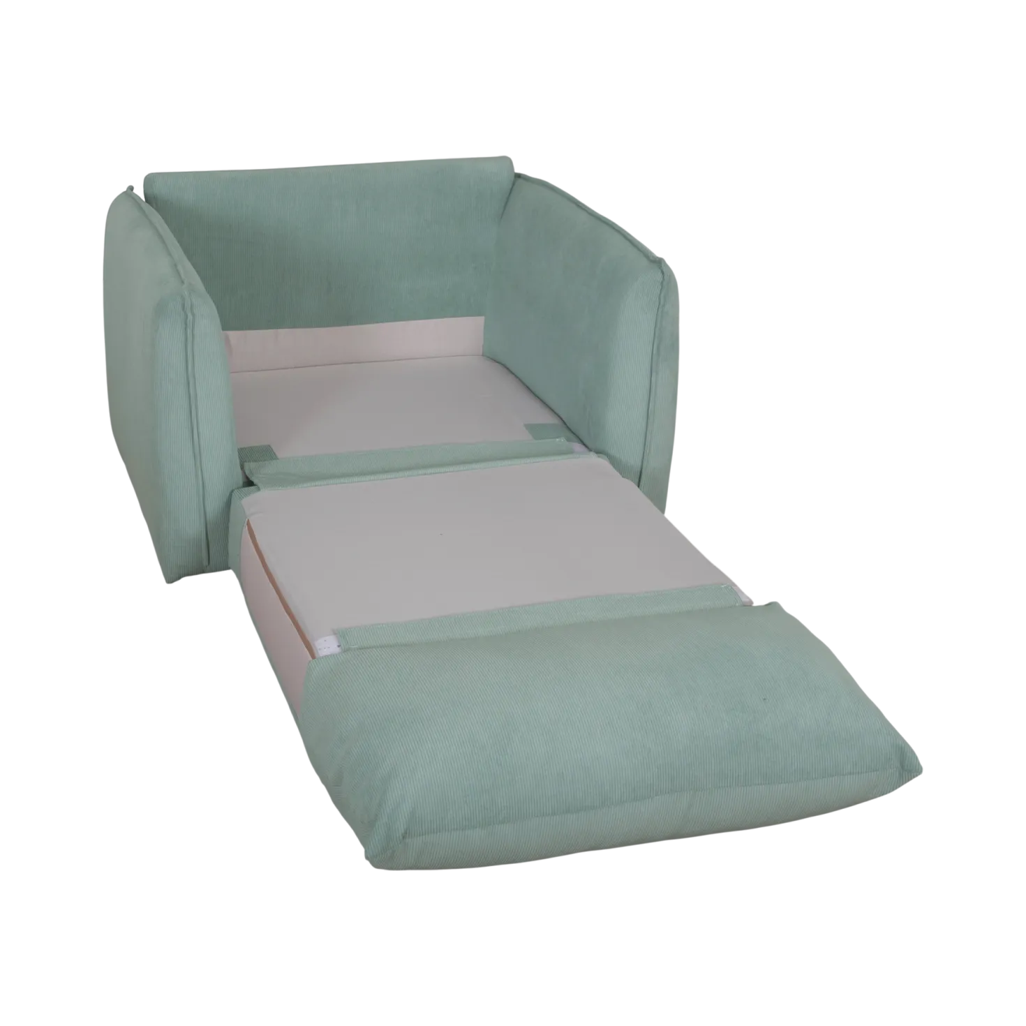 Fauteuil déplimousse velours côtelé Onyx