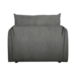 Fauteuil déplimousse velours côtelé Onyx