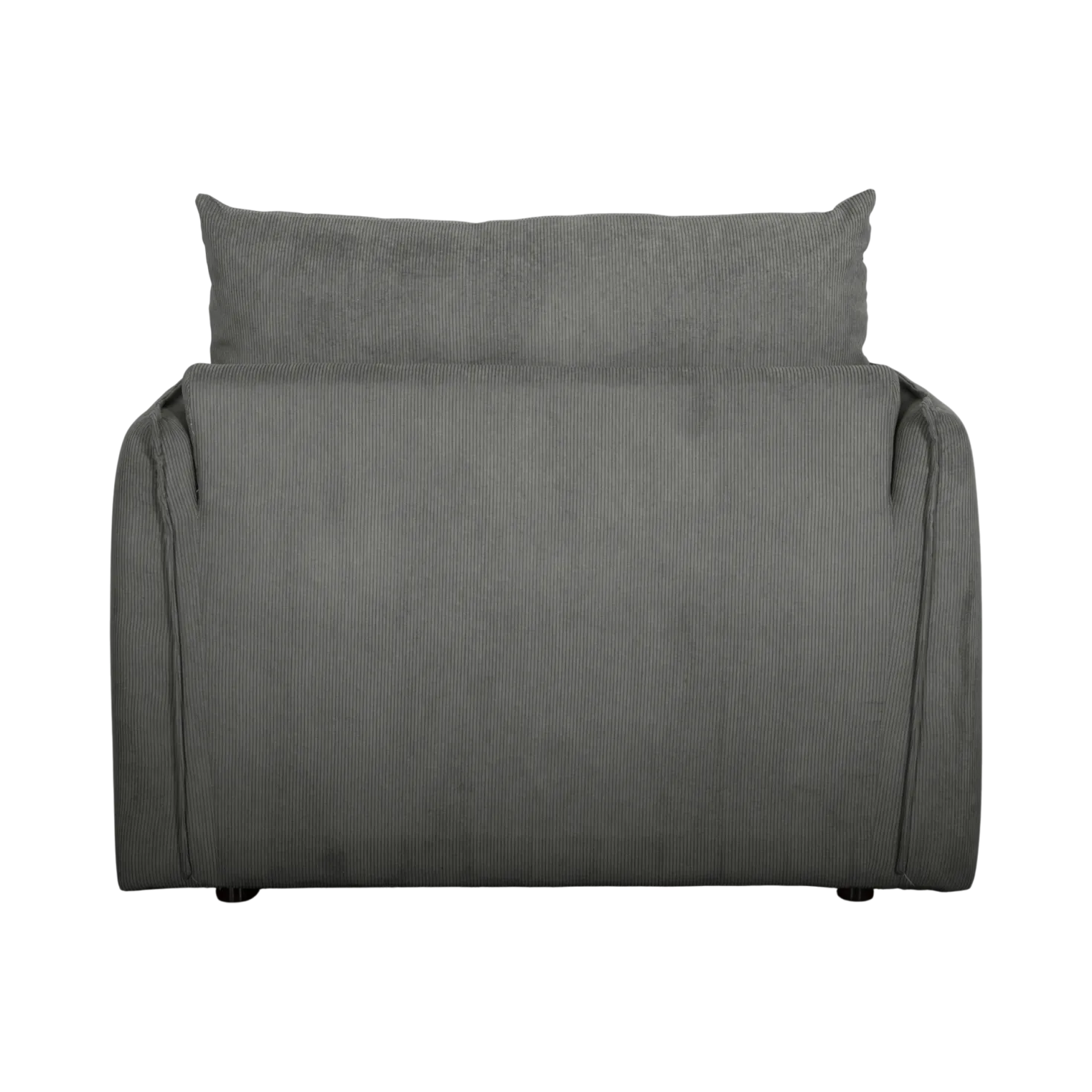 Fauteuil déplimousse velours côtelé Onyx
