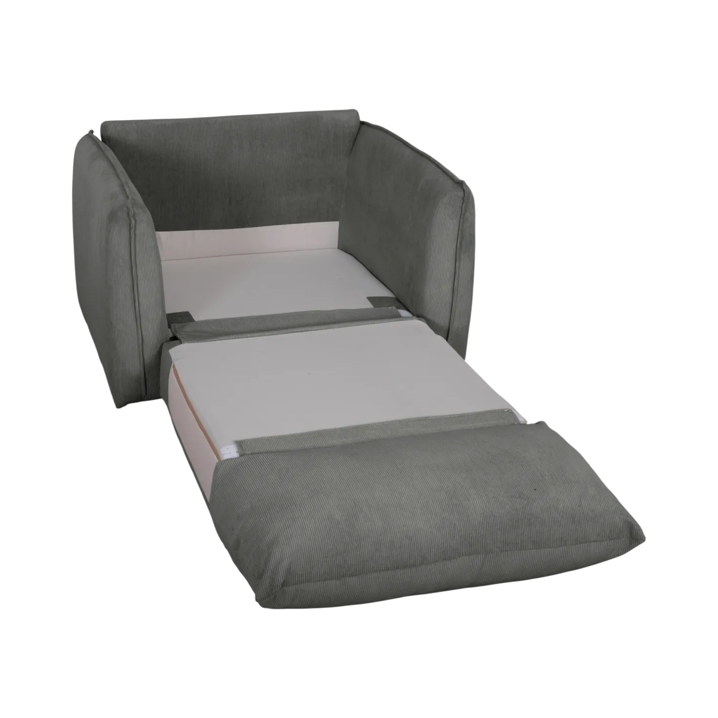 Fauteuil déplimousse velours côtelé Onyx
