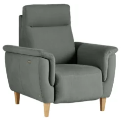 Fauteuil relax électrique coton lin Bergen