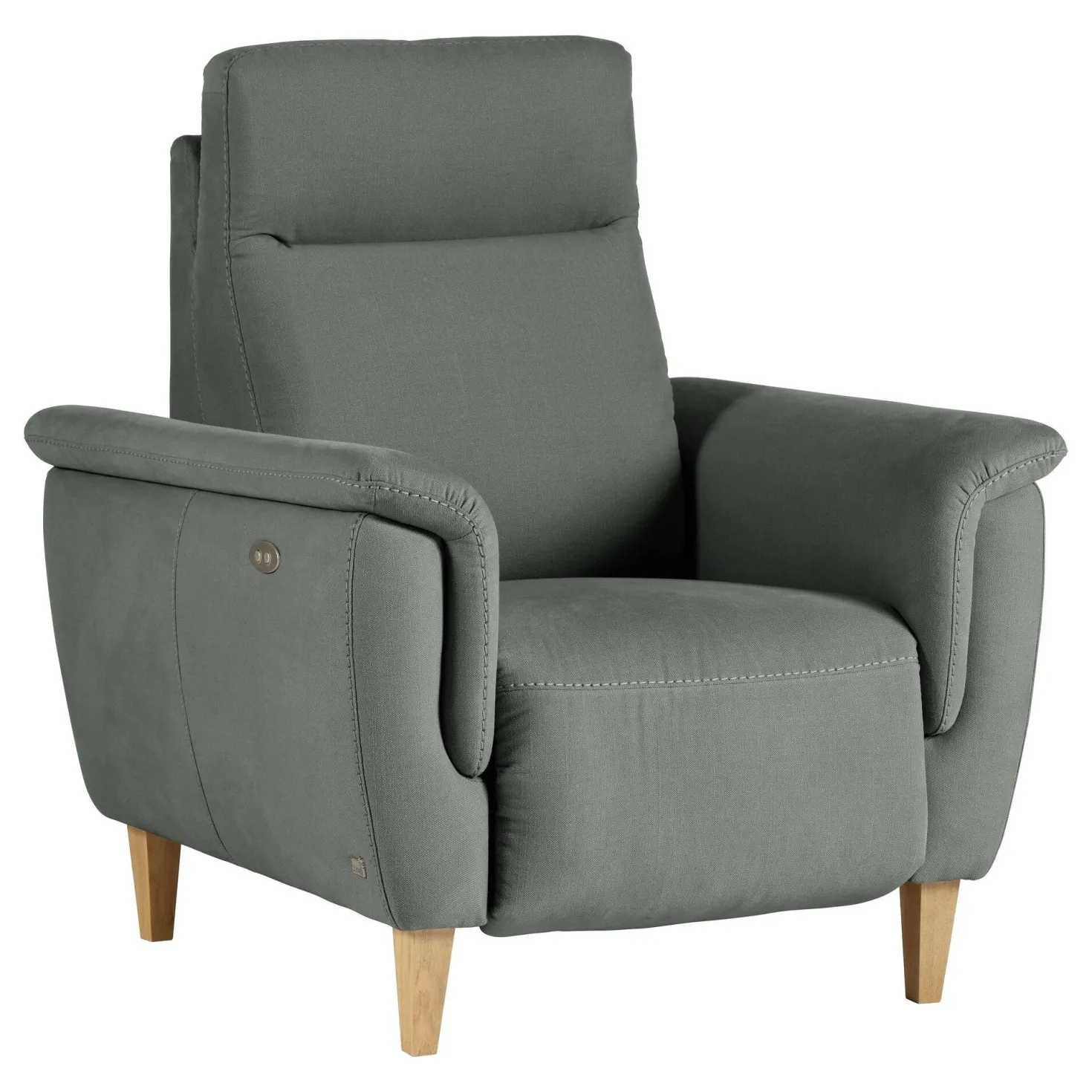 Fauteuil relax électrique coton lin Bergen