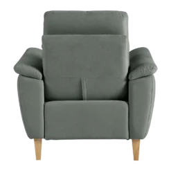 Fauteuil relax électrique coton lin Bergen