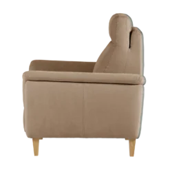 Fauteuil relax électrique coton lin Bergen
