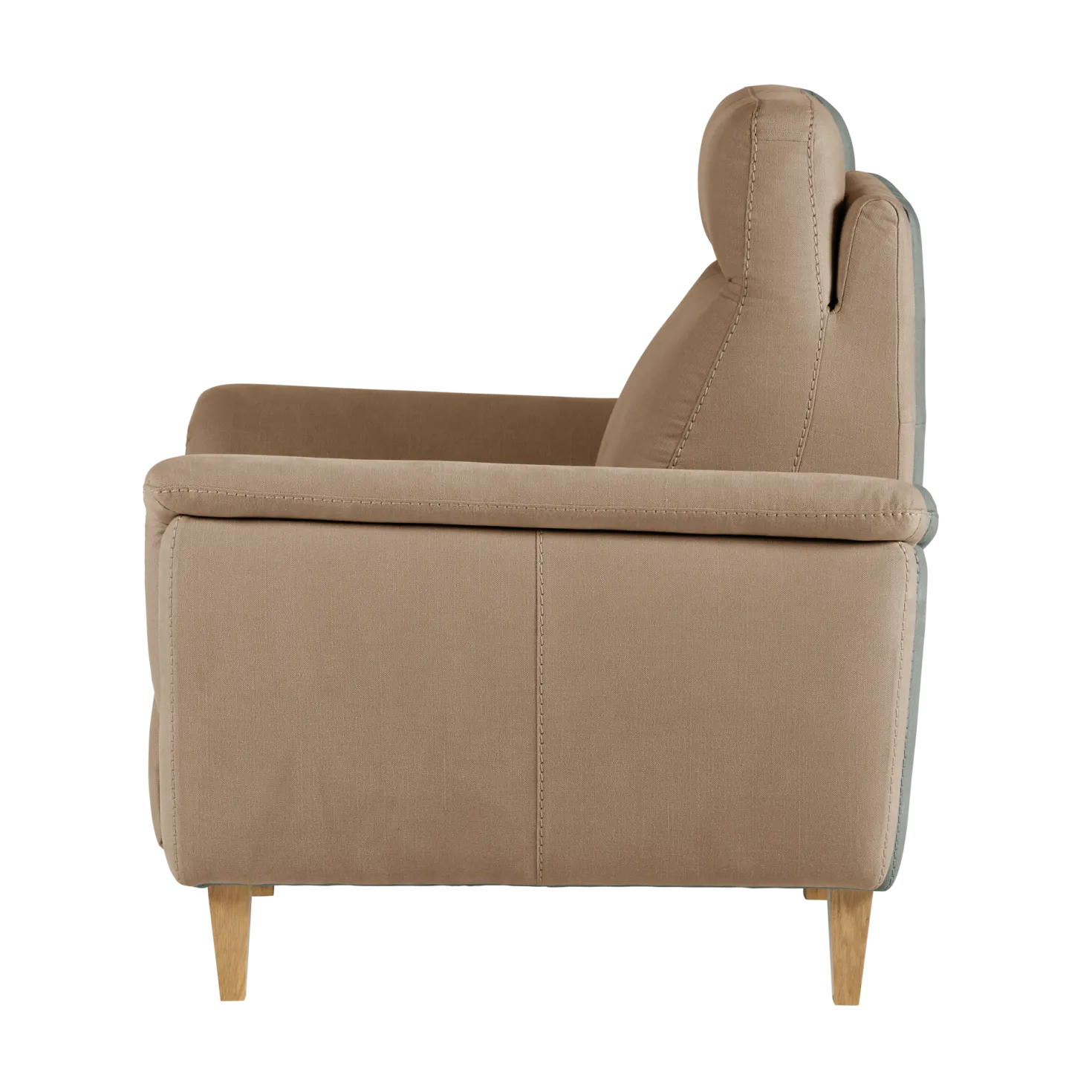 Fauteuil relax électrique coton lin Bergen