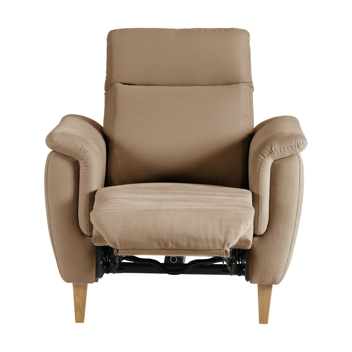 Fauteuil relax électrique coton lin Bergen