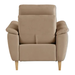 Fauteuil relax électrique coton lin Bergen